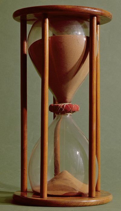 砂時計、16〜17世紀（木、砂、ガラス） 作： French School
