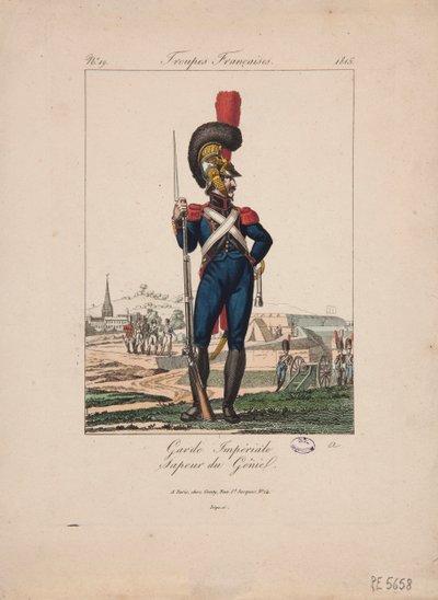 帝国軍の兵士、フランス軍、no.19 作： French School