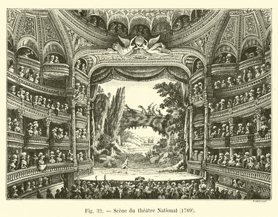 シーンデュシアターナショナル、1789 作： French School