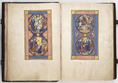 キリストの生涯の場面、ルイス詩篇の挿絵、c.1225-50 作： French School