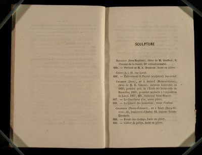 彫刻の章、「サロン・デ・レフュス」より 作： French School