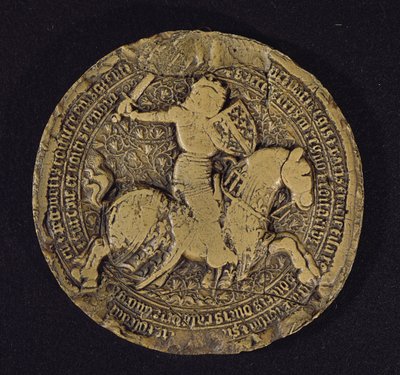 アンジューのルイ1世の印（1339-84）シチリアの王、1383 作： French School