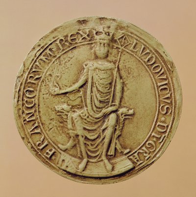 ルイ8世の印章（1187-1226）（ワックス） 作： French School