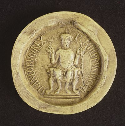 フィリップのシールI（1052-1108）1082（ワックス） 作： French School