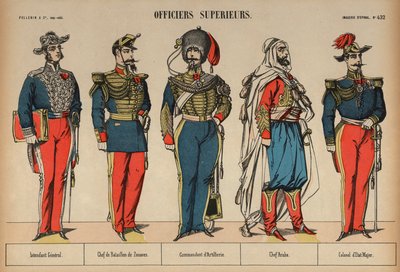 陸軍の上級士官（カラーの刻印 作： French School