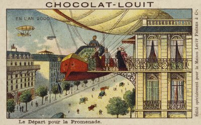 2000年に飛行船に乗って出発 作： French School