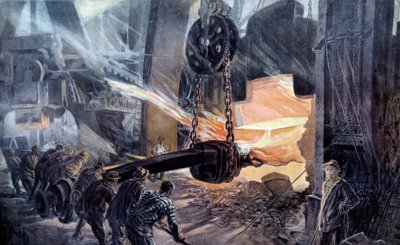 シデラーギ。"Au Creusot la sortie du oven d