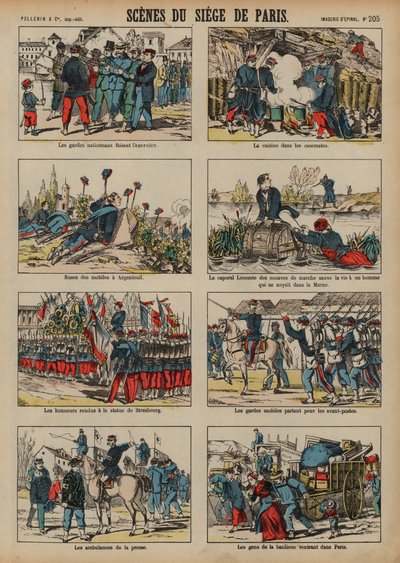 普仏戦争、プロシア軍によるパリ包囲戦 作： French School