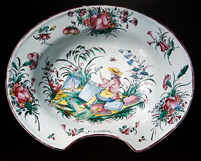 石工の装飾が施された精巧なプレート、c.1780（ポリクローム陶器） 作： French School