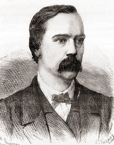 チャールズ・ティルストン・ブライト卿、1870年頃に出版された "Les Merveilles de la Science "より（エングレーヴィング） 作： French School