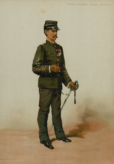 Souslieut des Tirailleurs Anamites（小さな服） 作： French School