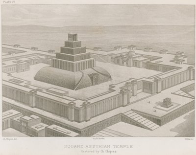 スクエアアッシリア寺院 作： French School