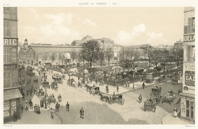 テンプルスクエア、1881 作： French School