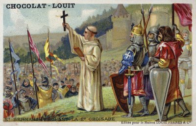 聖バーナード、第2十字軍を説教、1146 作： French School