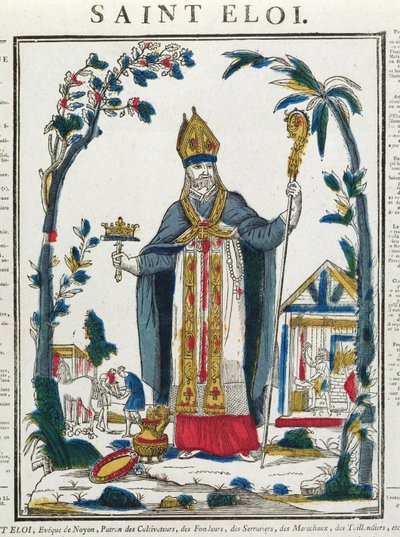 セントエロイ（c.588-660） 作： French School