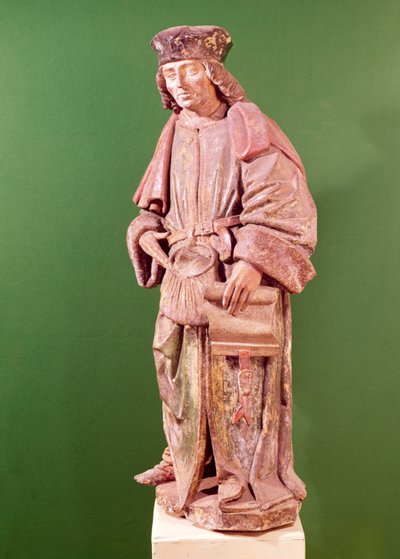 聖イヴドトレギエ（1253-1303）、聖マーティン教会、アミアン（木） 作： French School