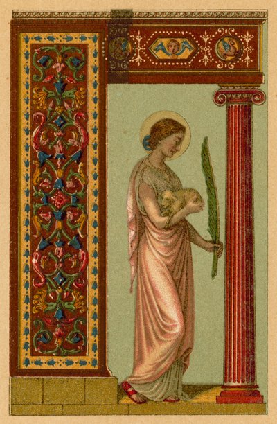 Sta Agnes Virc Et Mart 作： French School