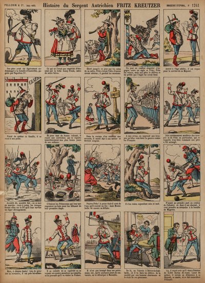 オーストリア人兵士フリッツ・クロイツァー軍曹の物語（彩色済み彫刻 作： French School