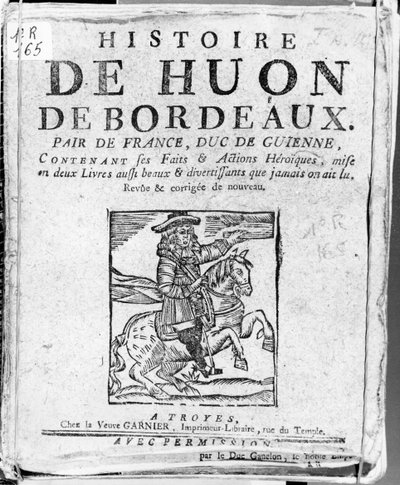 フランスのピアであり、ガイエンヌ公であるフオンドボルドー、ビブリオテックブルー、トロワの物語 作： French School