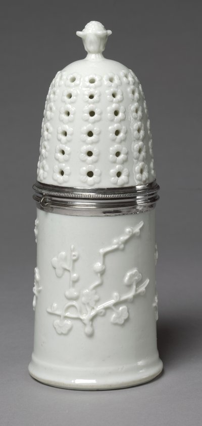 シュガーキャスター、メーカーSaint Cloud Porcelain Factory、c.1732-1738 作： French School