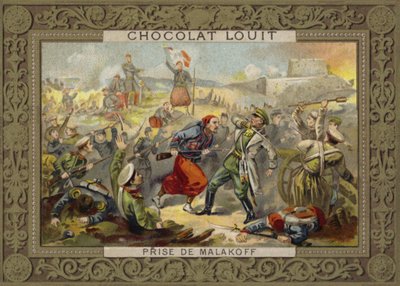 1855年9月7日、クリミア戦争、セヴァストポリ包囲戦、マラコフリダウトの占領 作： French School