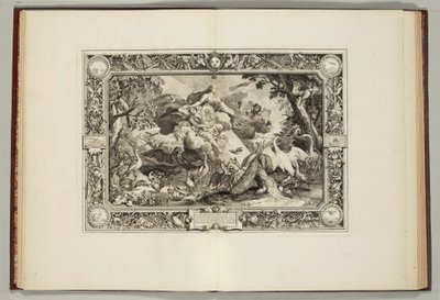 アンドレ・フェリビエンによる「王のタペストリー、または四つの要素と四季を表す」、1670年 作： French School