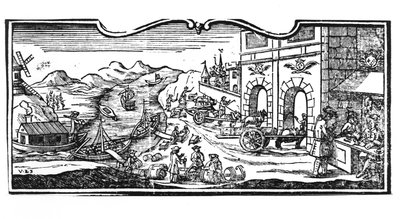 ワインとスピリッツのための都市の入り口にある税務署、1707年3月22日の州議会評議会令、1739年パリ市議会登録簿（詳細）（詳細は、 作： French School