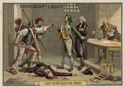 アッベシカールは、1792年9月、フランス革命のMonotによって救われました。 作： French School