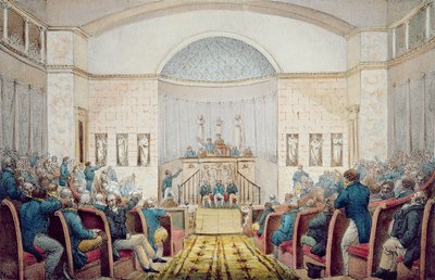 下院会議所、1820年 作： French School