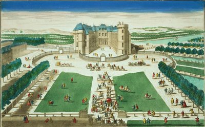 アントワーヌアヴェリーヌ（1691-1743）によって刻まれたシャトーランブイエ 作： French School