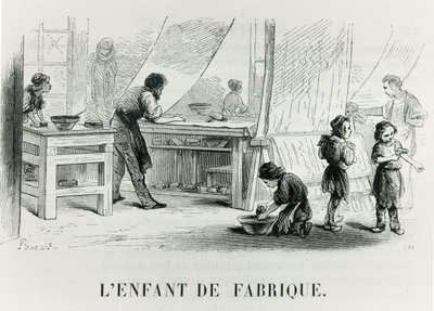 工場の子供c。 1842 作： French School