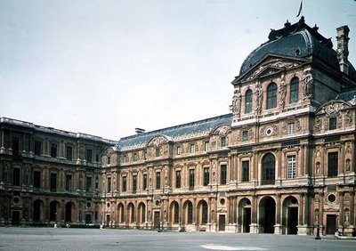 クールカリーとパビヨンd時計、ジャックルメルシエ（c.1585-1654）とピエールレスコット（1515-78）によって設計されました 作： French School