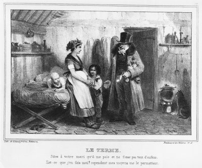 支払日、1840年頃 作： French School