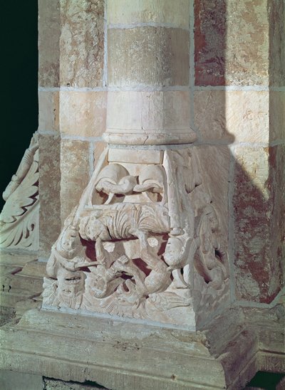 身廊の首都からのラザロの死と金持ち、1150年頃 作： French School