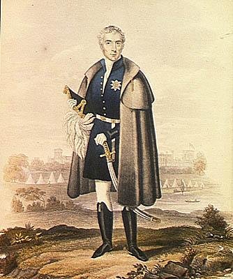 ウェリントン公爵（1769-1852）（カラーリトグラフ） 作： French School