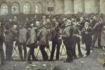 パリブルスの有名なコルベイユ、1885年 作： French School
