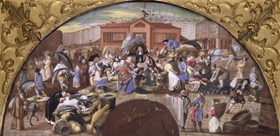 レアールの魚市場、1660年頃 作： French School