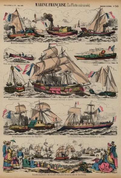 フランス海軍（彩色済み彫刻 作： French School