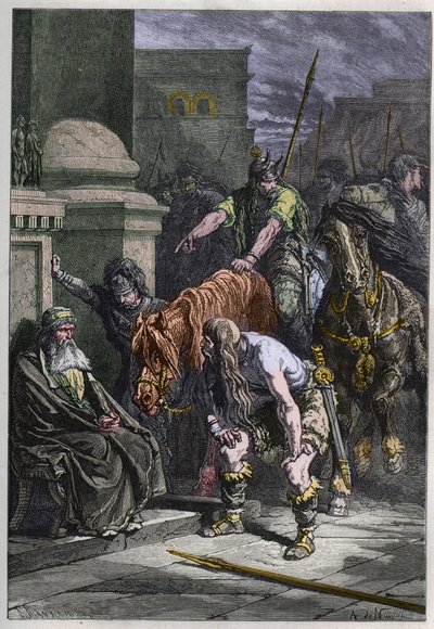 ローマのガリア人 - フランソワ・ギゾーの「孫に語るフランスの歴史」からの版画 - 1872-1876年 作： French School