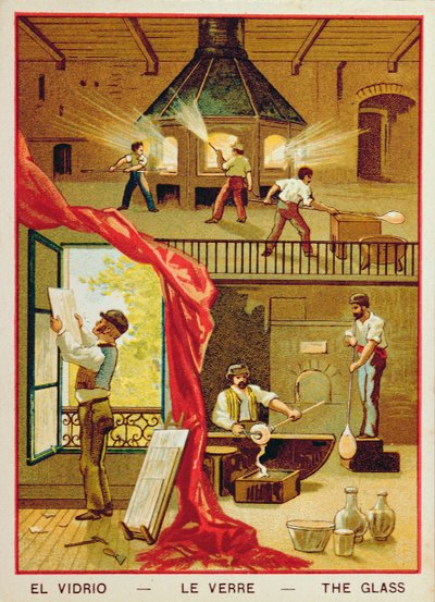 ガラス、児童書からのイラスト 作： French School