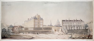 モンジュ通りの穴、ナバラ大学、パリ工科学校、1870年 作： French School