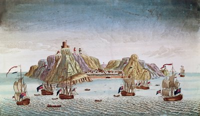 セントヘレナ島、ナポレオンボナパルト将軍の亡命の場所（1769-1821） 作： French School