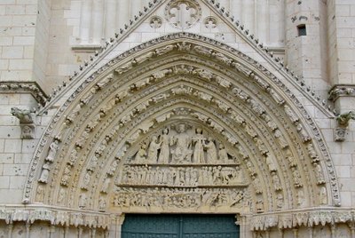 西側正面の中央鼓膜からの最後の審判 作： French School