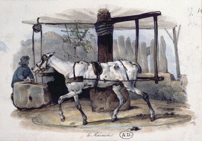 市場の庭師、1840 作： French School