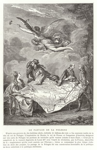 ポーランドの仕切り、1772 作： French School