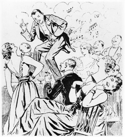 ペトマヌ、ルヴァントマネのパリの作品のイラスト、E。グリネダンクールのモノローグコミック、パリ、1893 作： French School
