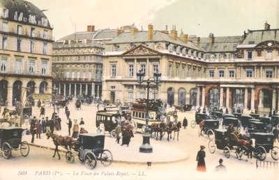 パリのパレロワイヤル広場、1910年 作： French School