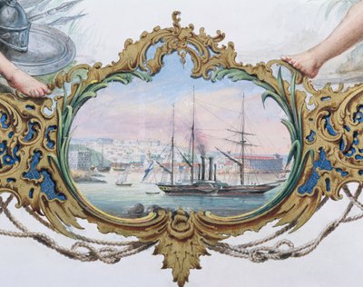 セバストポリ港、1854 作： French School