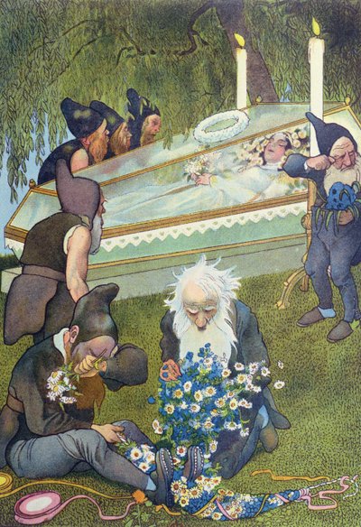 白雪姫を悼む七人の小人1911 作： French School