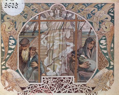 唯一の希望としての自由の精神、オー・デラ・デ・オーシャン、1909年の表紙イラスト 作： French School